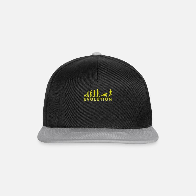 Evolution von einem Sportler - Snapback Cap - Schwarz/Grau