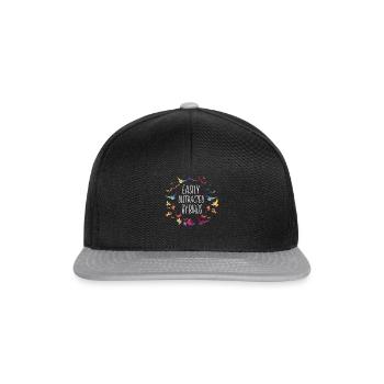 Facilement distrait par Birds Bird Lover Birder - Casquette snapback - noir/gris - Devant
