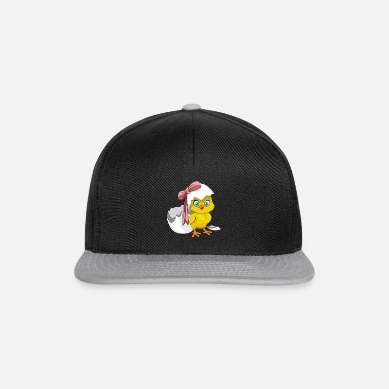 Oster Kücken Ostern Geschenk Geschenkidee - Snapback Cap - Schwarz/Grau