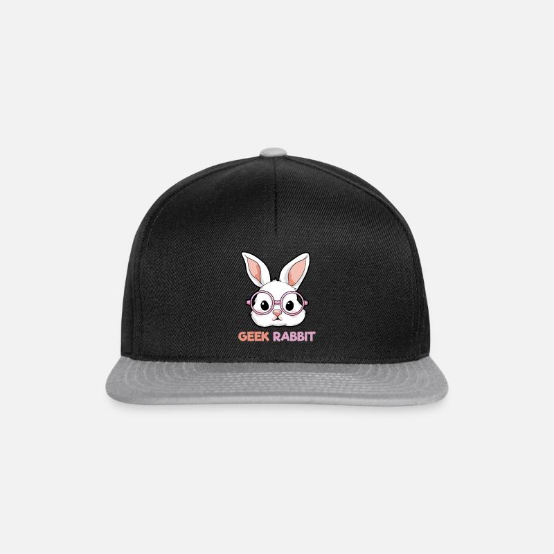 Geek Hase - Casquette snapback - noir/gris