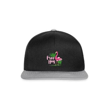 Câlin Flamingo - Casquette snapback - noir/gris - Devant