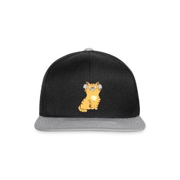 Chats Grand-père - Casquette snapback - noir/gris - Devant