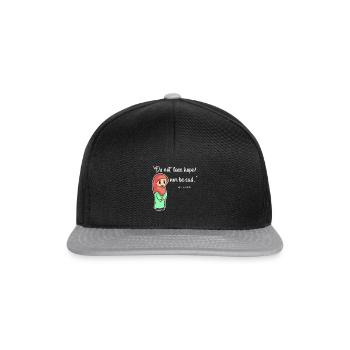 Islam Quran Sure Quote Allah Prayer Muslim Gift - Snapback Cap - black/grey - Front
