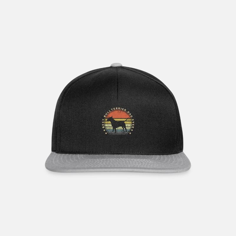 Best Bull Terrier Dad Ever Father's Day - Snapback Cap - black/grey
