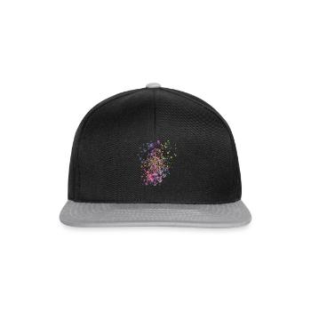 Namaste Yoga Geschenkidee - Snapback Cap - Schwarz/Grau - Vorne