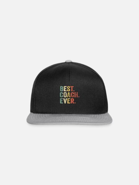 Bester Trainer aller Zeiten - Snapback Cap - Schwarz/Grau
