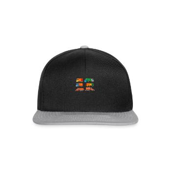 Müllabfuhr Kinder - Snapback Cap - Schwarz/Grau - Vorne