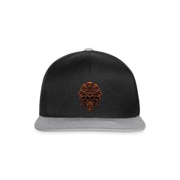 Aztèque Aztecan Ère Crâne Cadeau - Casquette snapback - noir/gris - Devant