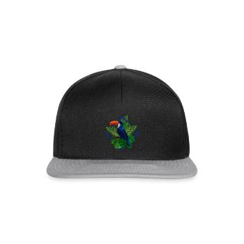 Toucan Tucan Tropical Bird Cool Jungle Animal Gift - Casquette snapback - noir/gris - Devant