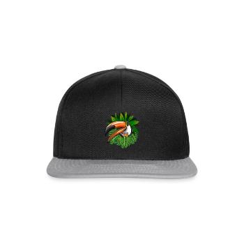 Toucan Tucan Tropical Bird Cool Jungle Animal Gift - Casquette snapback - noir/gris - Devant