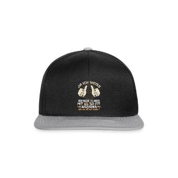 85. Geburtstag 85 Jahre Geburtstag Geschenkidee - Snapback Cap - Schwarz/Grau - Vorne