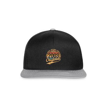 18. Geburtstag Vintage 2003 geboren im Jahr 2003 - Snapback Cap - Schwarz/Grau - Vorne