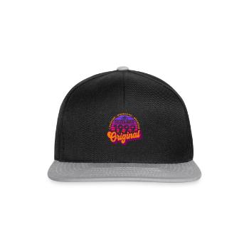 born December 1999 Birthday Retro Design - Snapback Cap - black/grey - Front