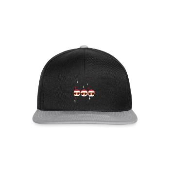 Joyeux Noël Familles Freiertage Logo - Casquette snapback - noir/gris - Devant