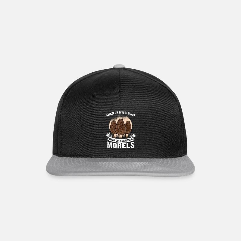 Amateur Mycologist With Questionable Morels - Snapback Cap - black/grey