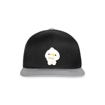 Enten-Paar - Snapback Cap - Schwarz/Grau - Vorne