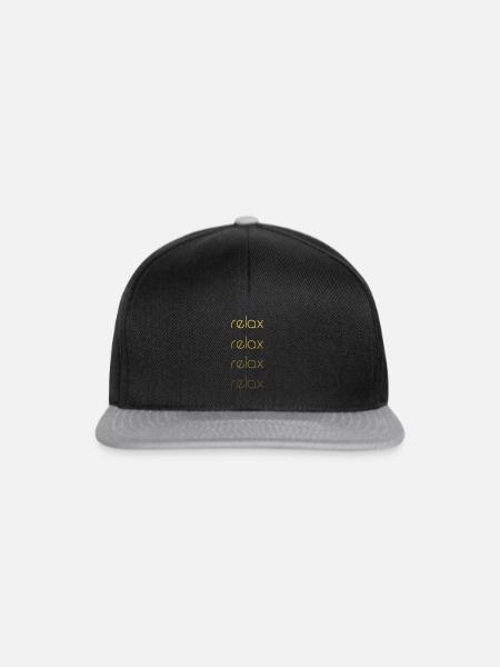 relax namaste Relax Yoga - Snapback Cap - Schwarz/Grau