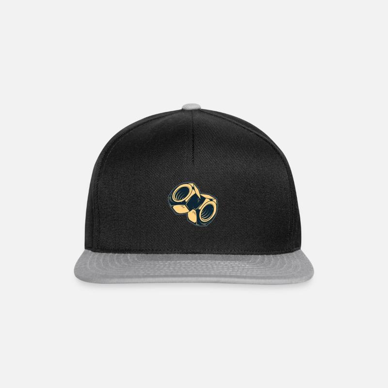 schrauben - Snapback Cap - Schwarz/Grau