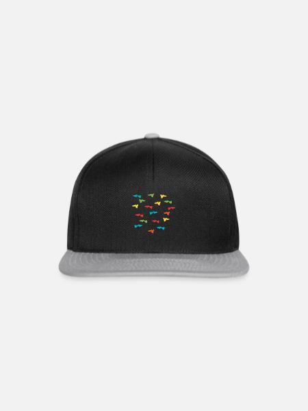 Guppy Zierfisch Guppie Aquarium Geschenk Idee - Snapback Cap - Schwarz/Grau