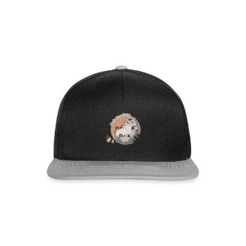 Body Pawsitivity Cat orange - Snapback Cap - black/grey - Front