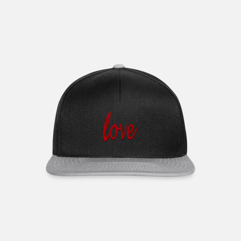 LOVE - Snapback Cap - black/grey