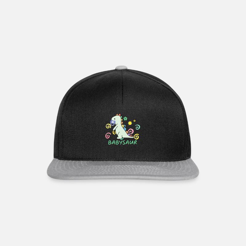 babysaur - Snapback Cap - black/grey
