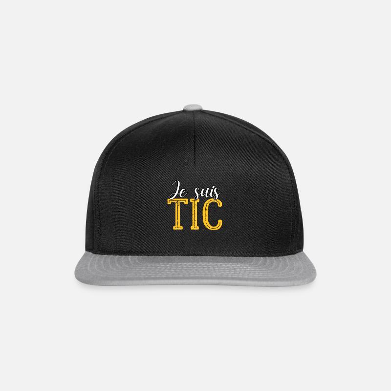 Je Suis TIC - Casquette snapback - noir/gris