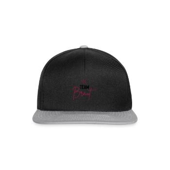 team braut - Snapback Cap - Schwarz/Grau - Vorne