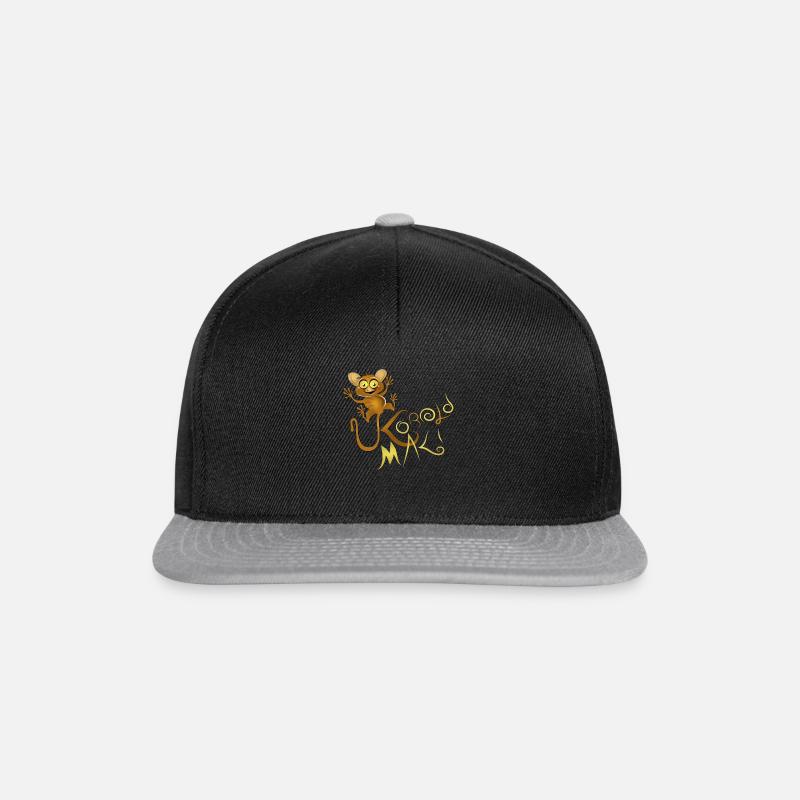 koboldMaki - Snapback Cap - Schwarz/Grau