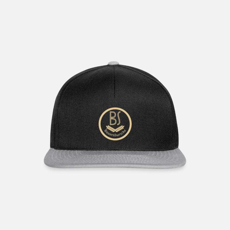 Bauernbursche - Snapback Cap - Schwarz/Grau