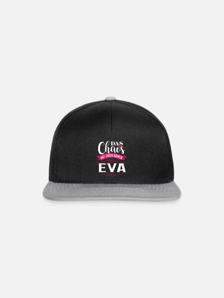 EVA - Chaos - Snapback Cap - Schwarz/Grau