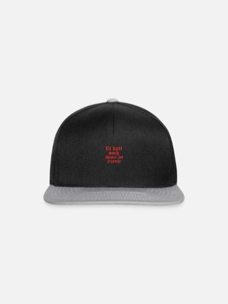 Köln Design Motiv Deutschland - Snapback Cap - Schwarz/Grau
