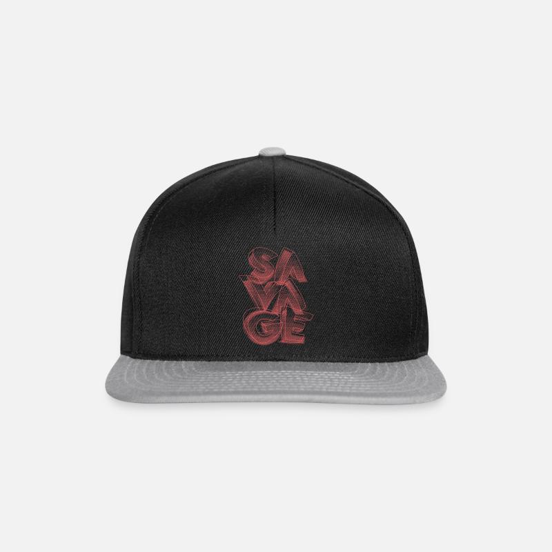 Savage - Snapback Cap - Schwarz/Grau