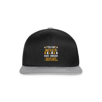 Guitares guitares cadeau de guitare - Casquette snapback - noir/gris - Devant