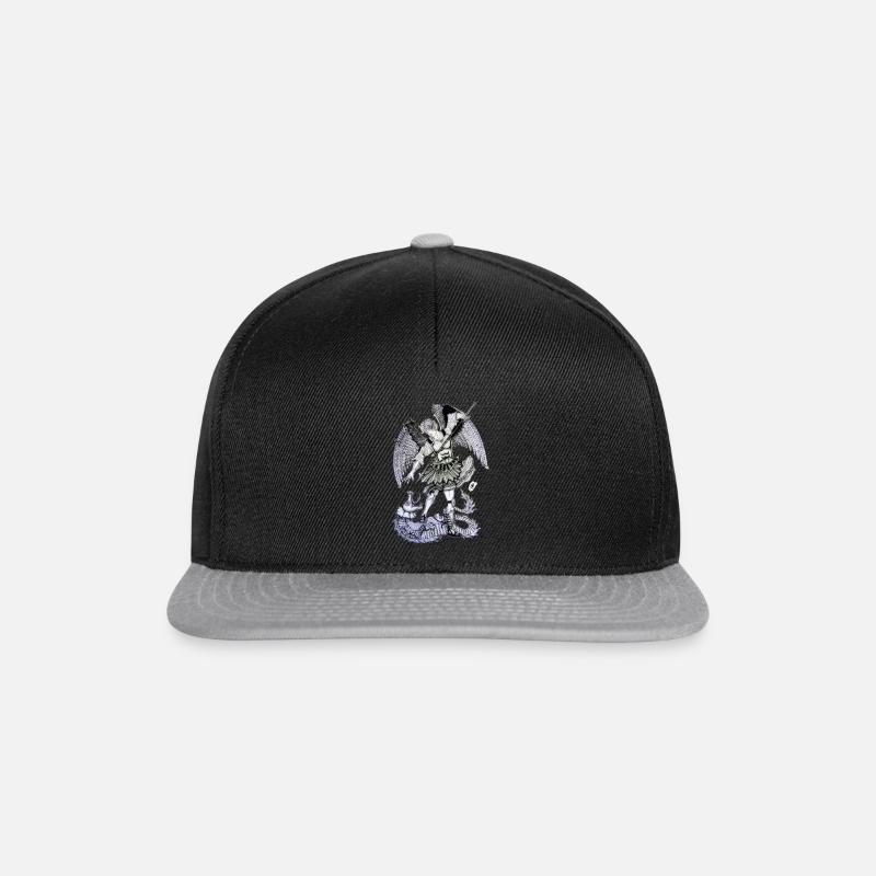 Erzengel St. Michael - Snapback Cap - Schwarz/Grau