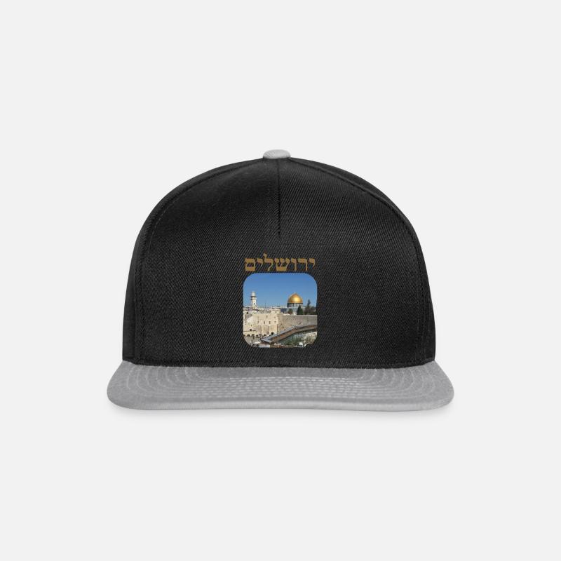 Jerusalem - Snapback Cap - black/grey