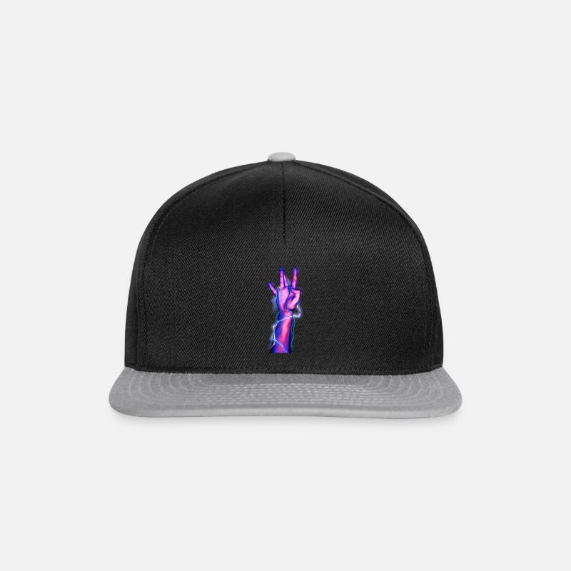 Westside Hand Handzeichen West Coast Side - Snapback Cap - Schwarz/Grau