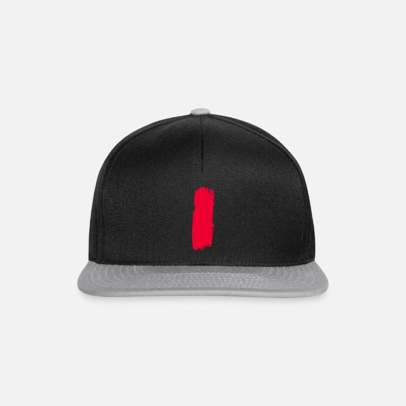 Der rote Strich - Snapback Cap - Schwarz/Grau