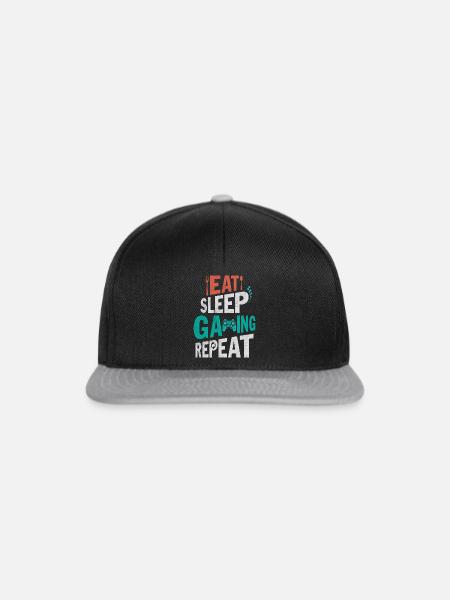 GAMING - GAMER ZOCKER DESIGN GAMER - Snapback Cap - Schwarz/Grau