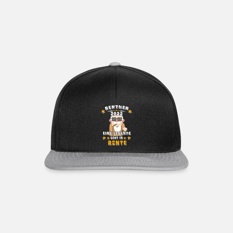 rente 2022 - Snapback Cap - Schwarz/Grau