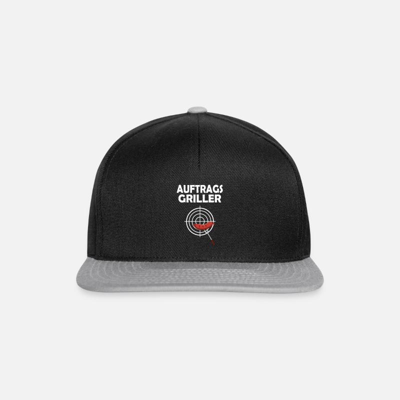 Auftragsgriller - Snapback Cap - Schwarz/Grau