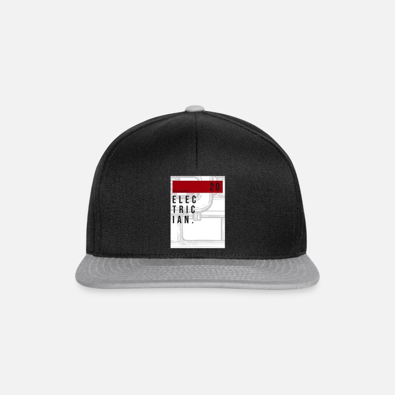 Electrician 20W Trades Electrical - Snapback Cap - black/grey