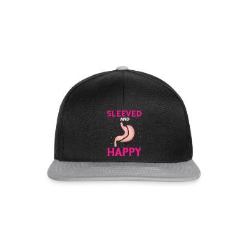 Gastric Bypass and Gastric Bypass Operation Design - Snapback Cap - black/grey - Front