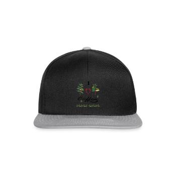 I love Coffee - Snapback Cap - Schwarz/Grau - Vorne