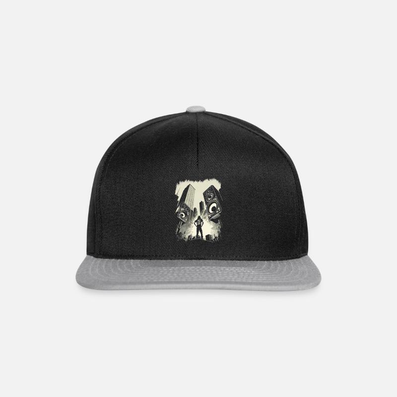 Faites du bruit! - Casquette snapback - noir/gris
