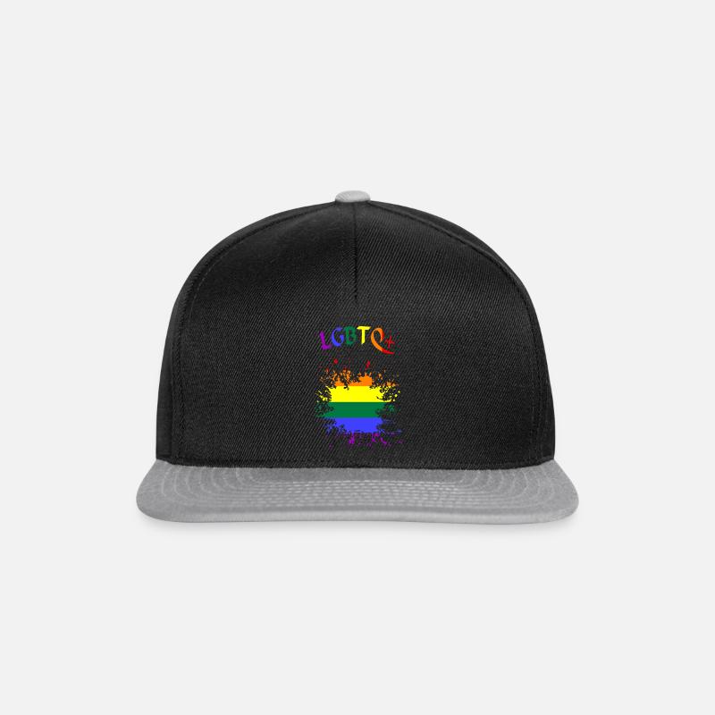 LGBTQ lgbtq - Snapback Cap - Schwarz/Grau