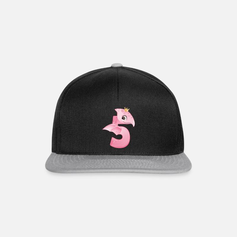 Dino 5 - Snapback Cap - black/grey