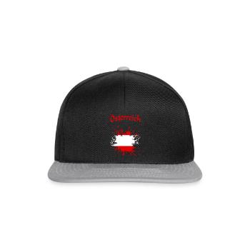 Österreich Austria österreich austria - Snapback Cap - Schwarz/Grau - Vorne