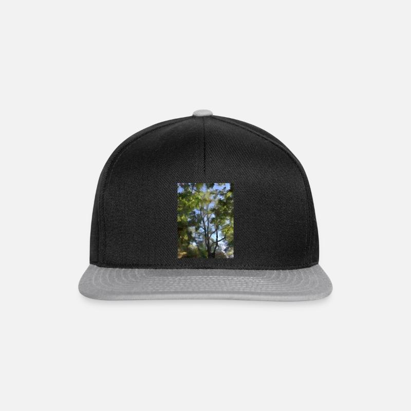 Impressionist Treescape - Snapback Cap - black/grey
