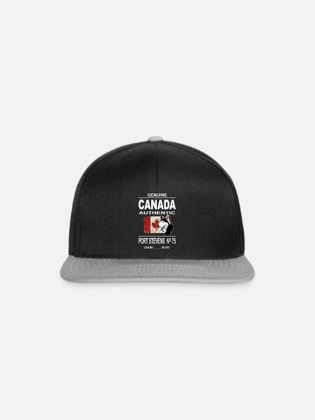 Maple Leaf - Huskys - Canada - Snapback Cap - Schwarz/Grau